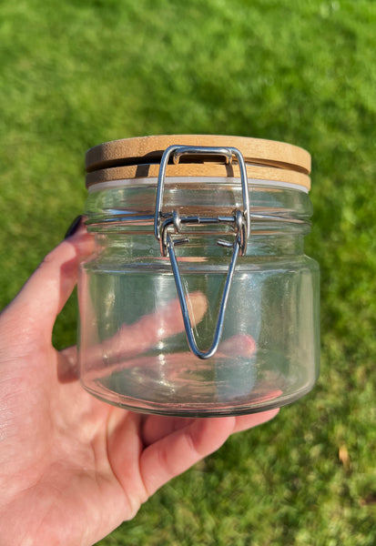 Glass Jar with Lock Top